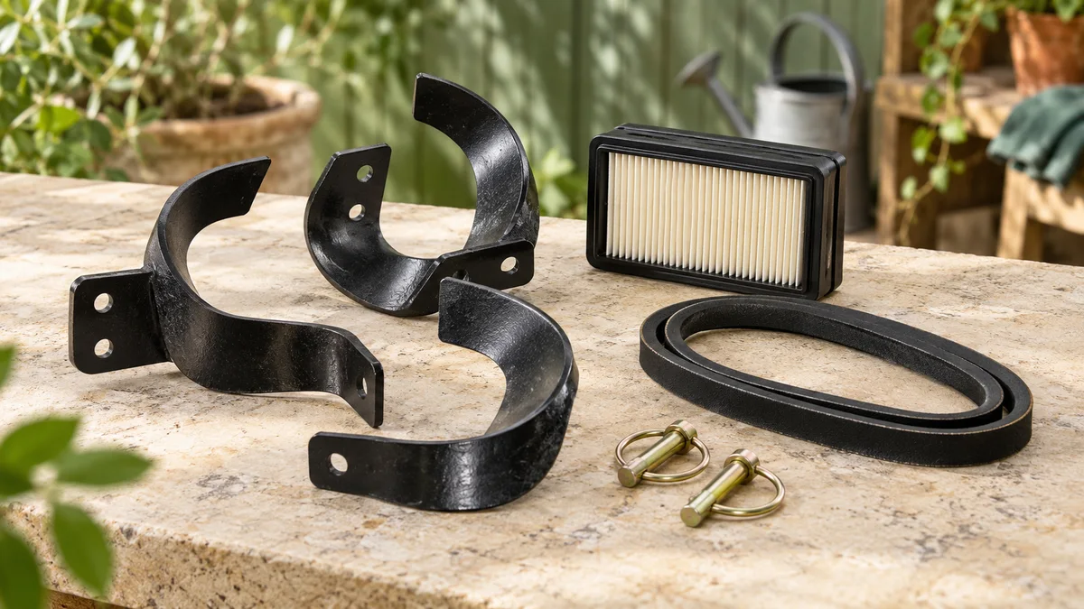 Dents de fraise, courroie, filtre et goupilles pour motoculteur et motobineuse