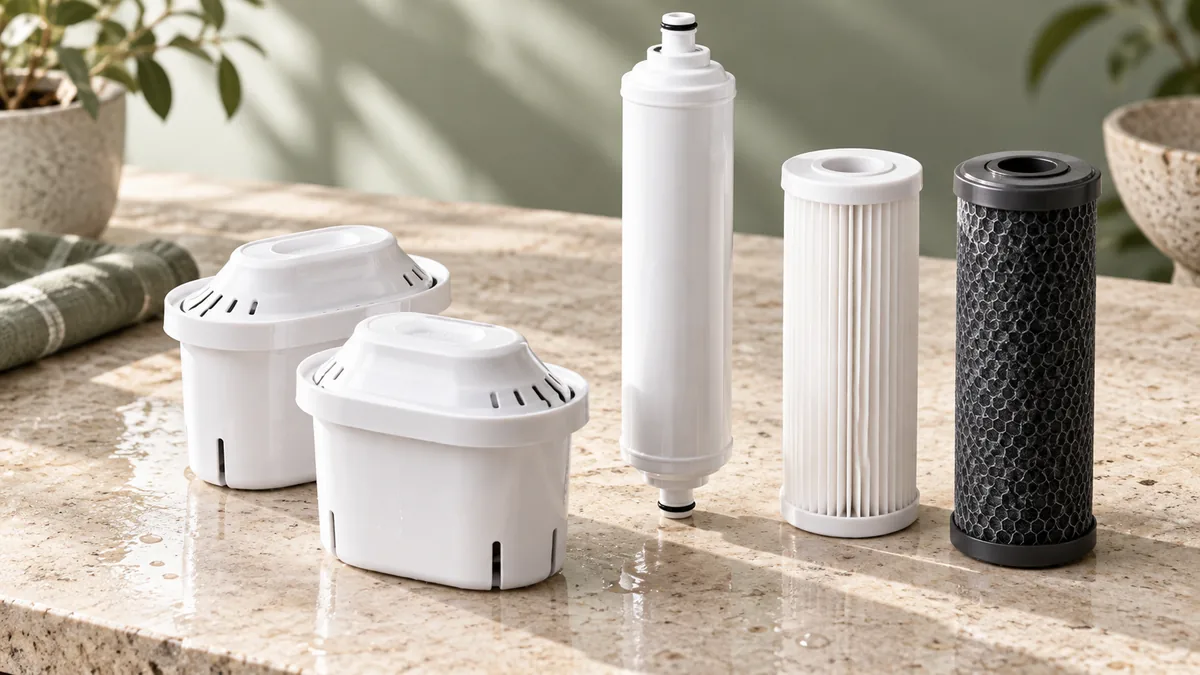Cartouches de carafe, filtre en ligne et cartouches de filtration de l’eau