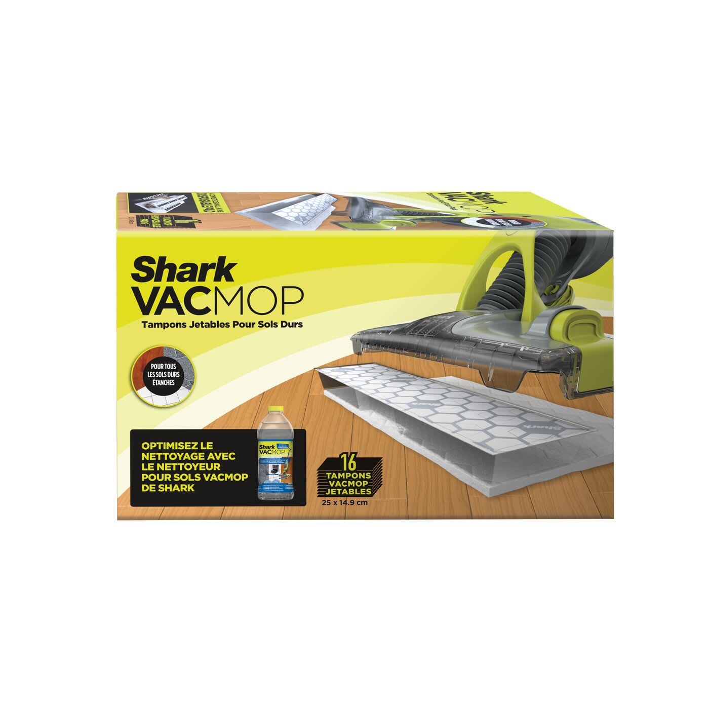Lingettes et consommables pour aspirateur laveur Shark 1832HK200EU, photographie du fabricant, référence 1832HK200EU