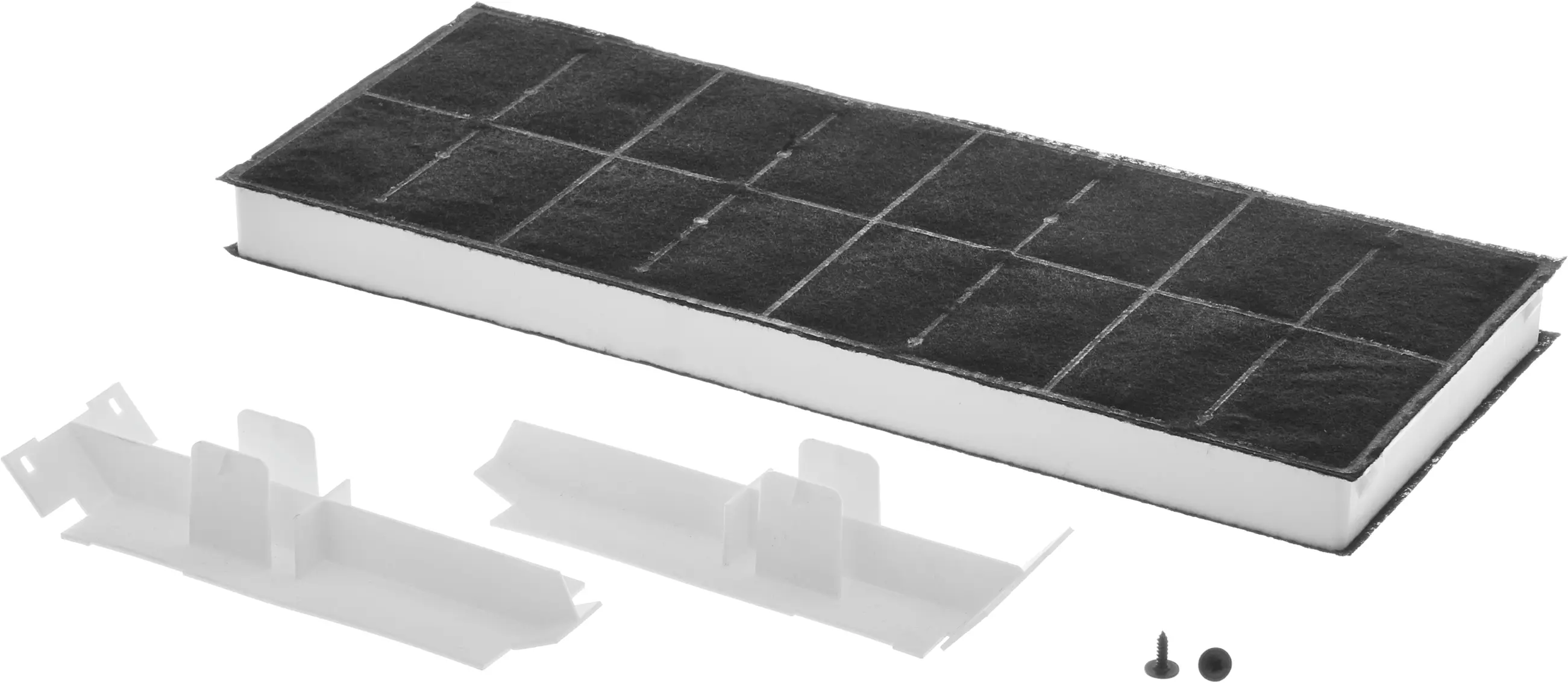 Filtre à charbon actif avec support et vis pour hotte Bosch 00352953