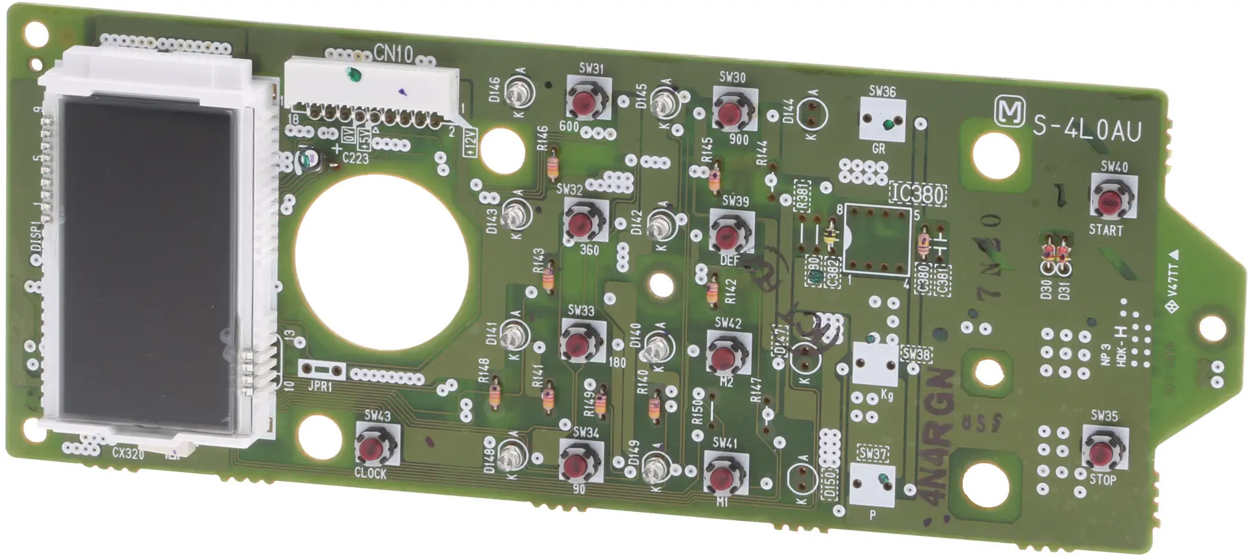 Module de commande de four avec affichage vert Bosch 00483110