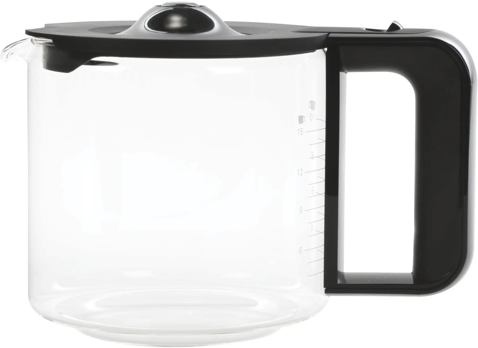 Verseuse en verre pour machines à café avec couvercle et poignée Bosch 11008060