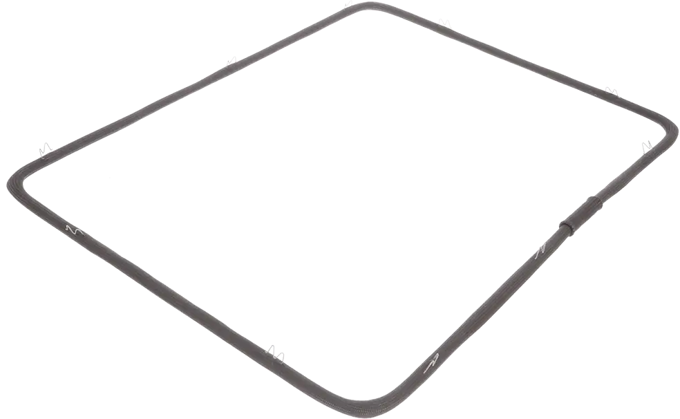 Joint de porte pour four 60 cm, soie de verre, pyrolyse, crochet en tôle, avec serrure Bosch 11057406